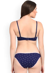 Kotty Women Blue Printed Lingerie Set KTTIW123
