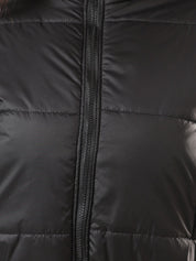 Kotty Women Mock Collar Solid Casual Puffer Insulator Jacket