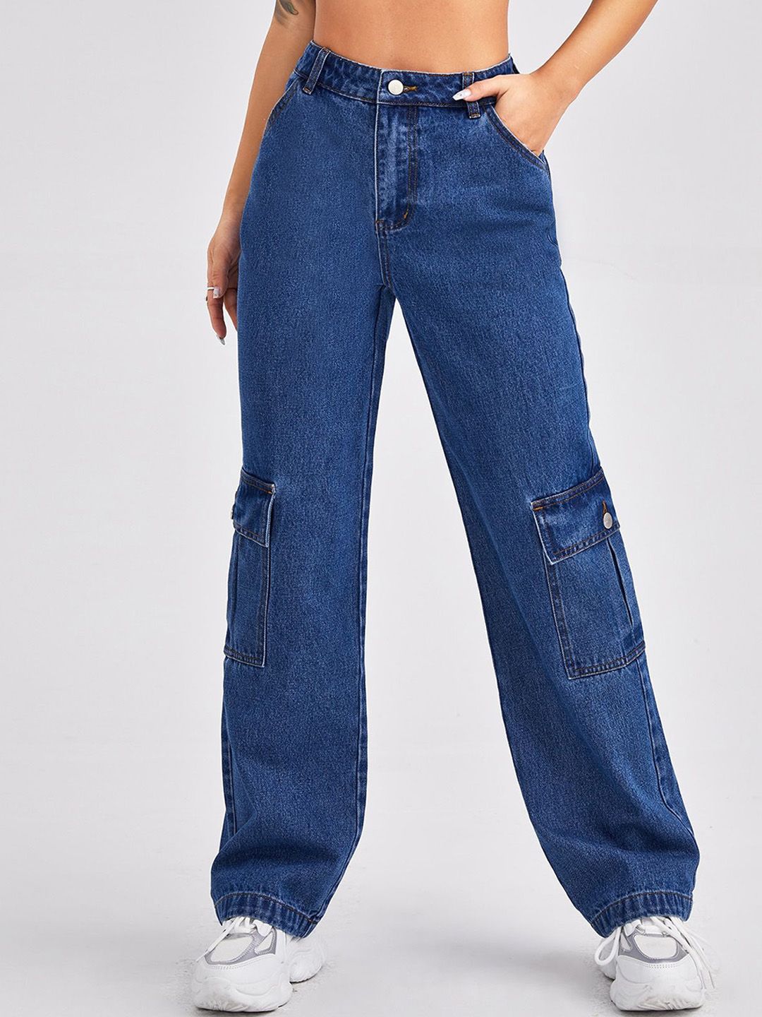 Kotty Women Jean Straight Fit High-Rise Stretchable Jeans