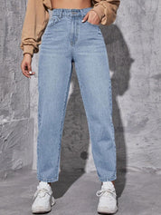 Kotty Women Blue Jean High-Rise Clean Look Light Fade Stretchable Jeans