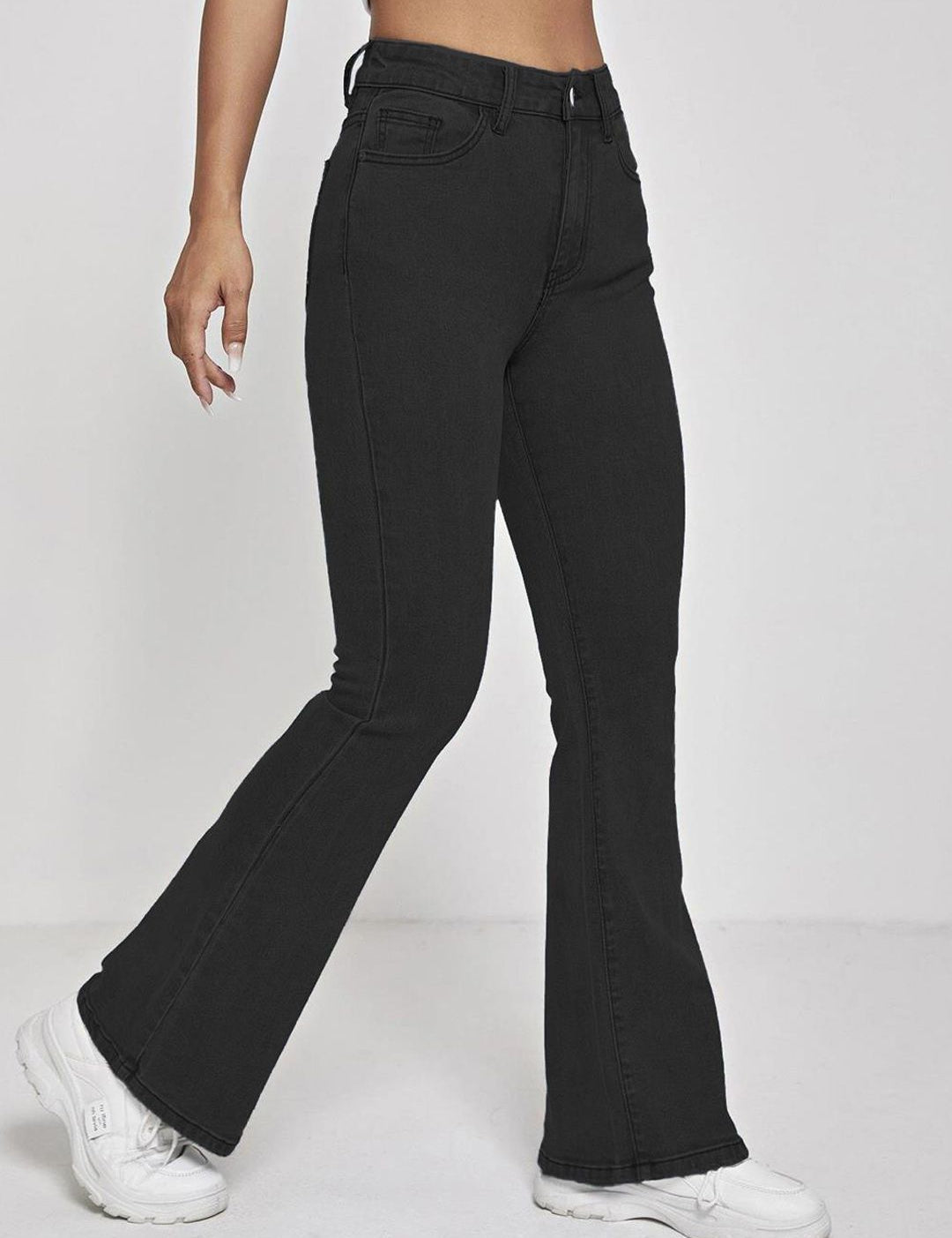 Kotty Women Bootcut High-Rise Clean Look Stretchable Jeans