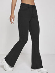 Kotty Women Bootcut High-Rise Clean Look Stretchable Jeans