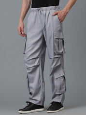 Kotty Men Relaxed Low-Rise Easy Wash Cargos Trousers