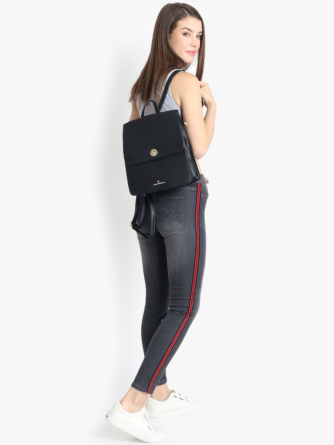 Kotty Women Black Skinny Fit High-Rise Clean Look Jeans