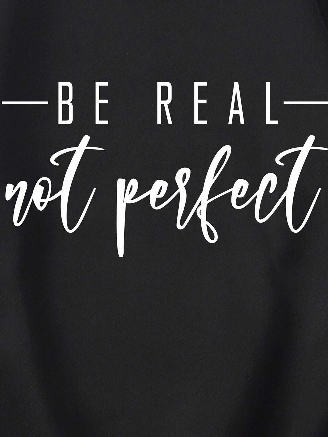 Kotty Round Neck Alphanumeric Printed Fleece Sweatshirt