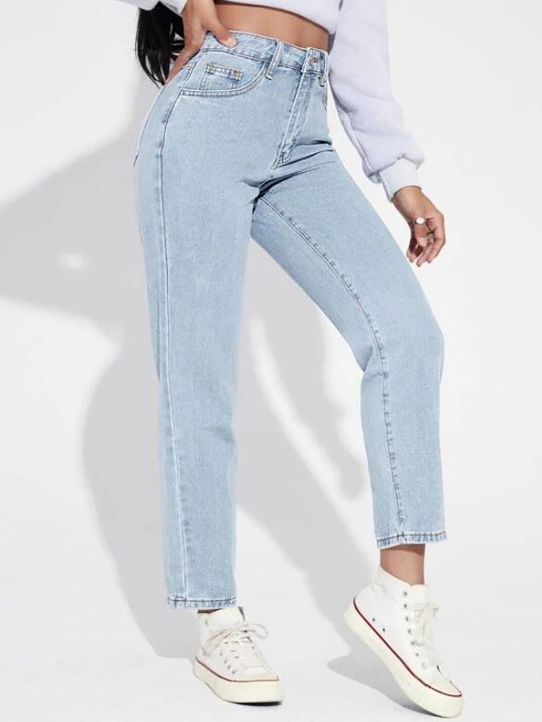 Kotty Women Blue Jean High-Rise Clean look Stretchable Jeans