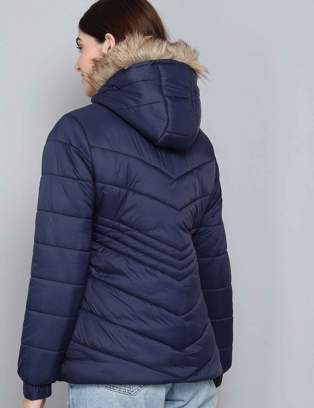 Kotty Women Blue Outdoor Puffer Jacket