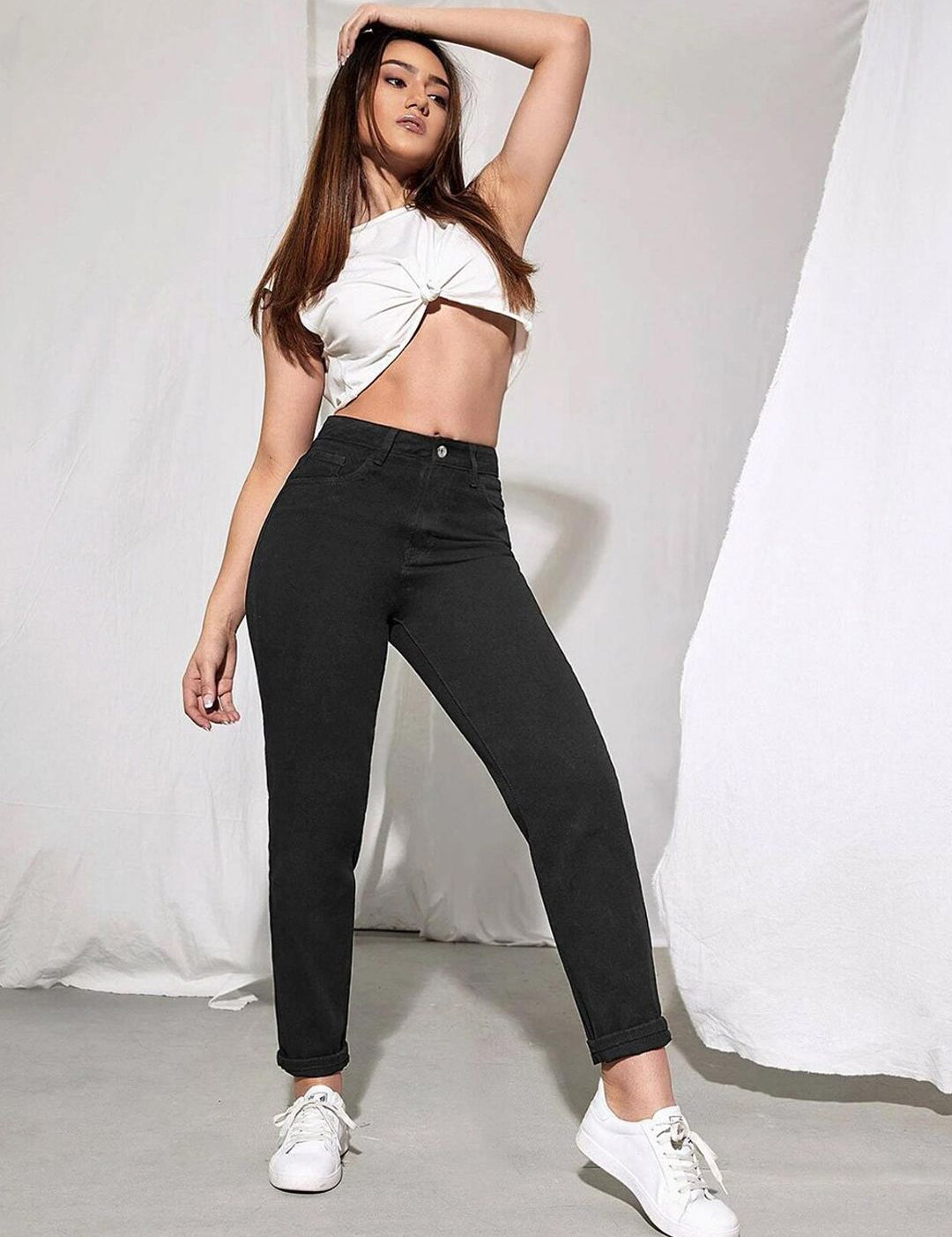 Kotty Women Black Jean Slim Fit Stretchable Jeans