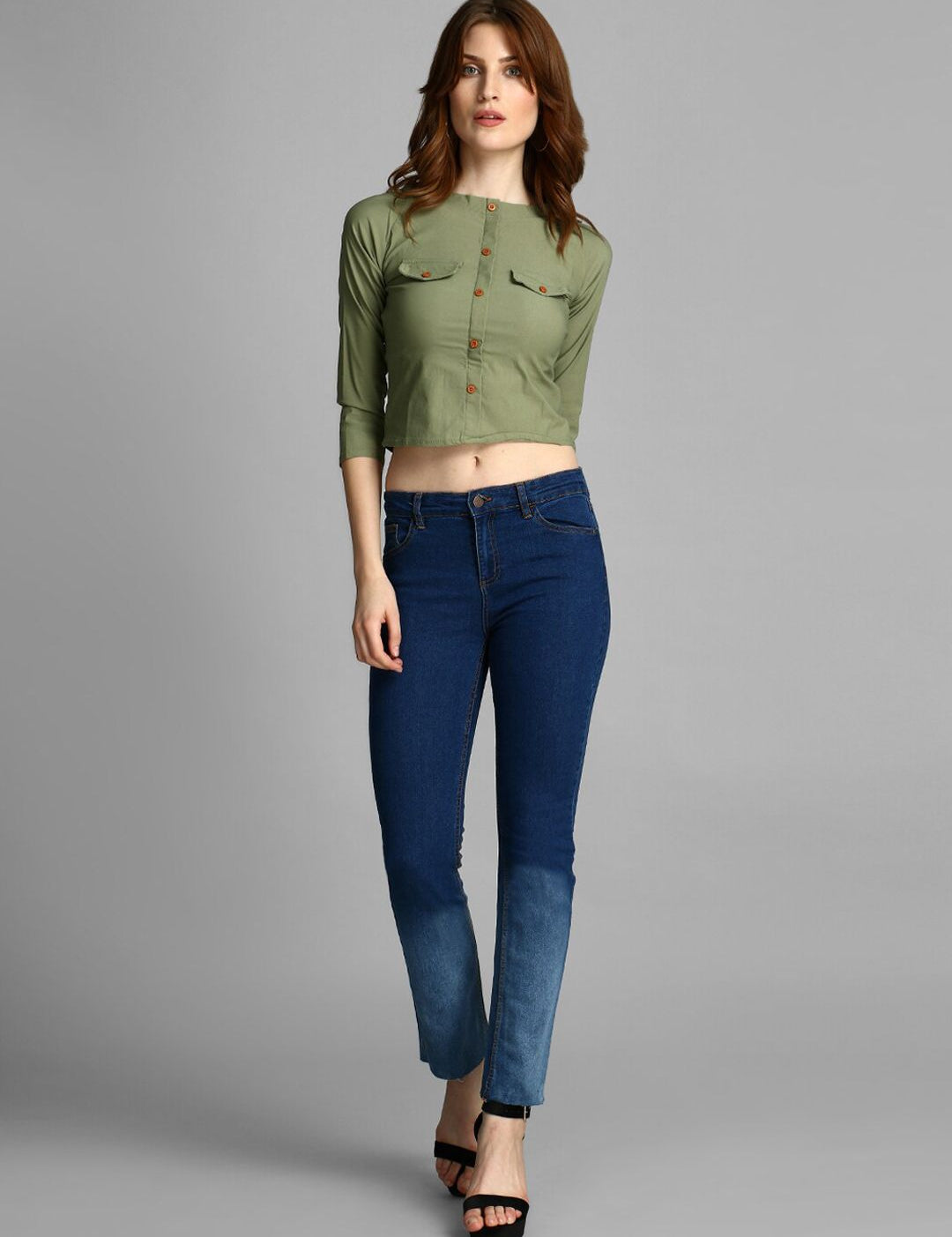 Kotty Women Blue Skinny Fit Mid-Rise Clean Look Jeans