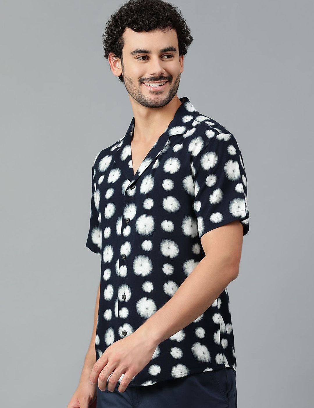 Kotty Men Tie and Dye Printed Casual Shirt