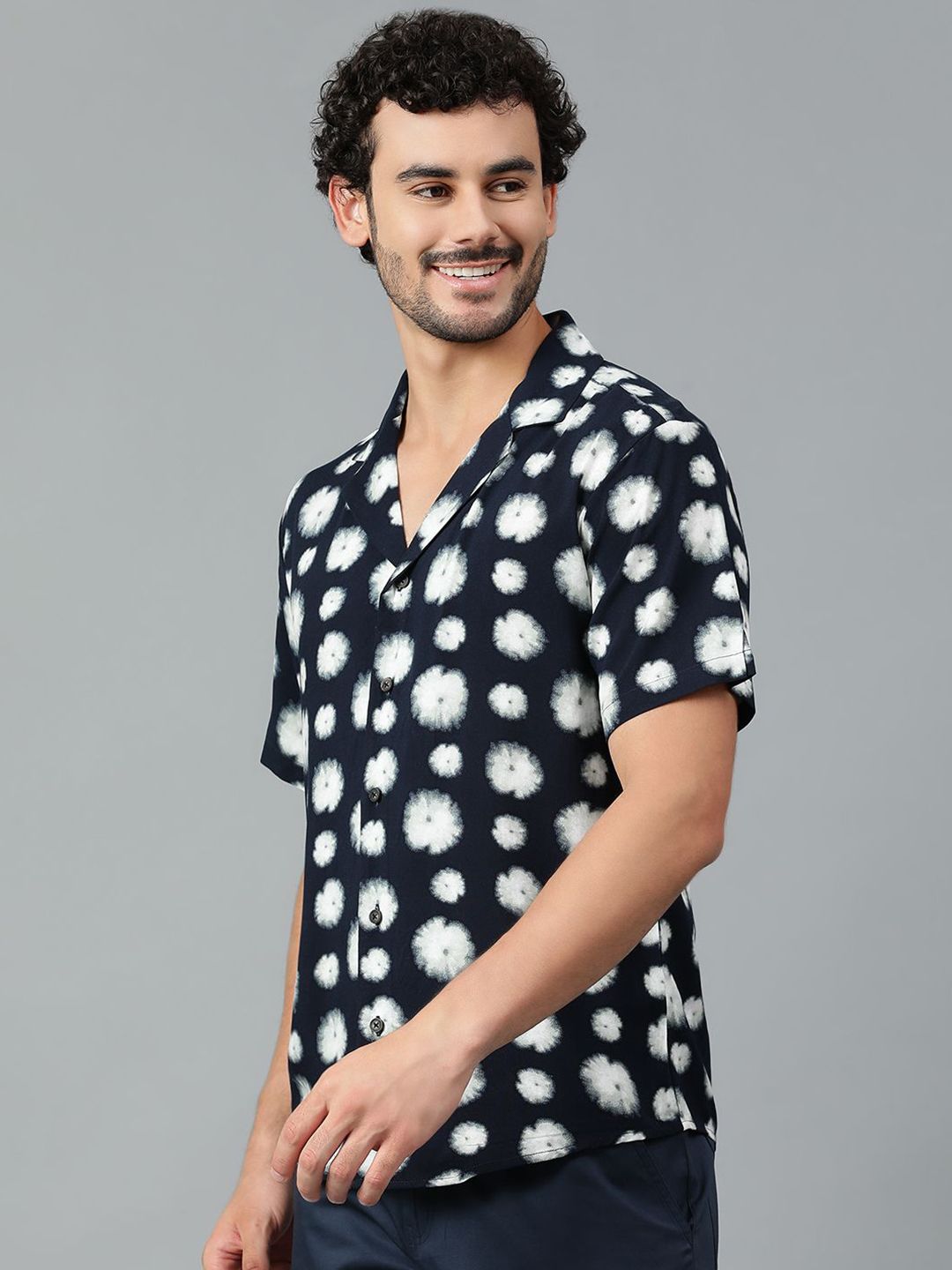 Kotty Men Tie and Dye Printed Casual Shirt