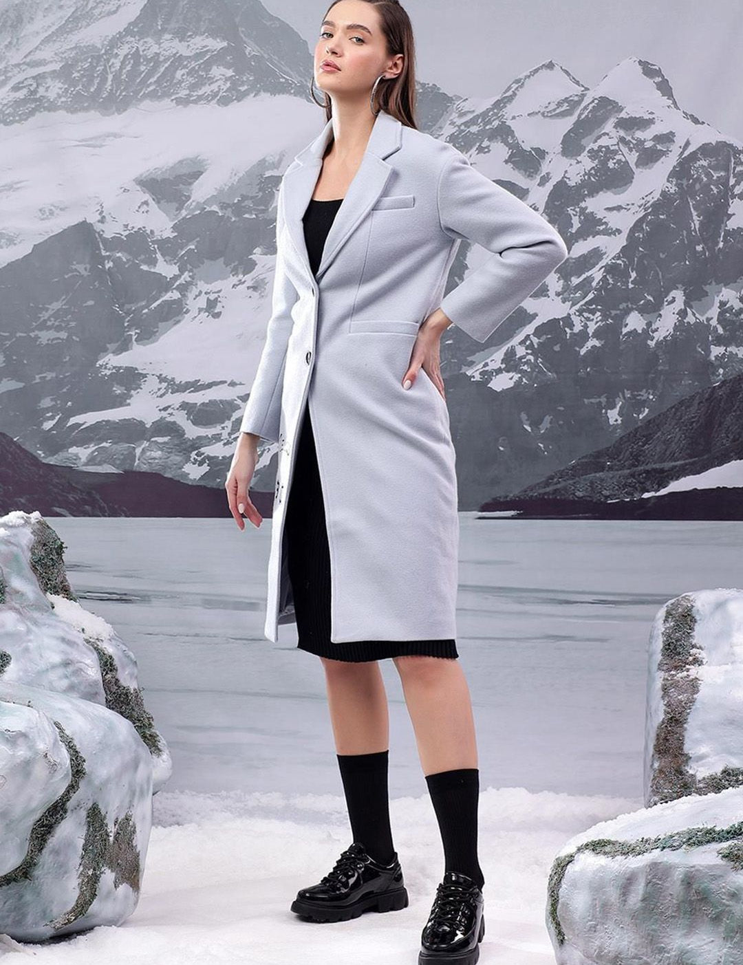 Kotty Women Single-Breasted Overcoat