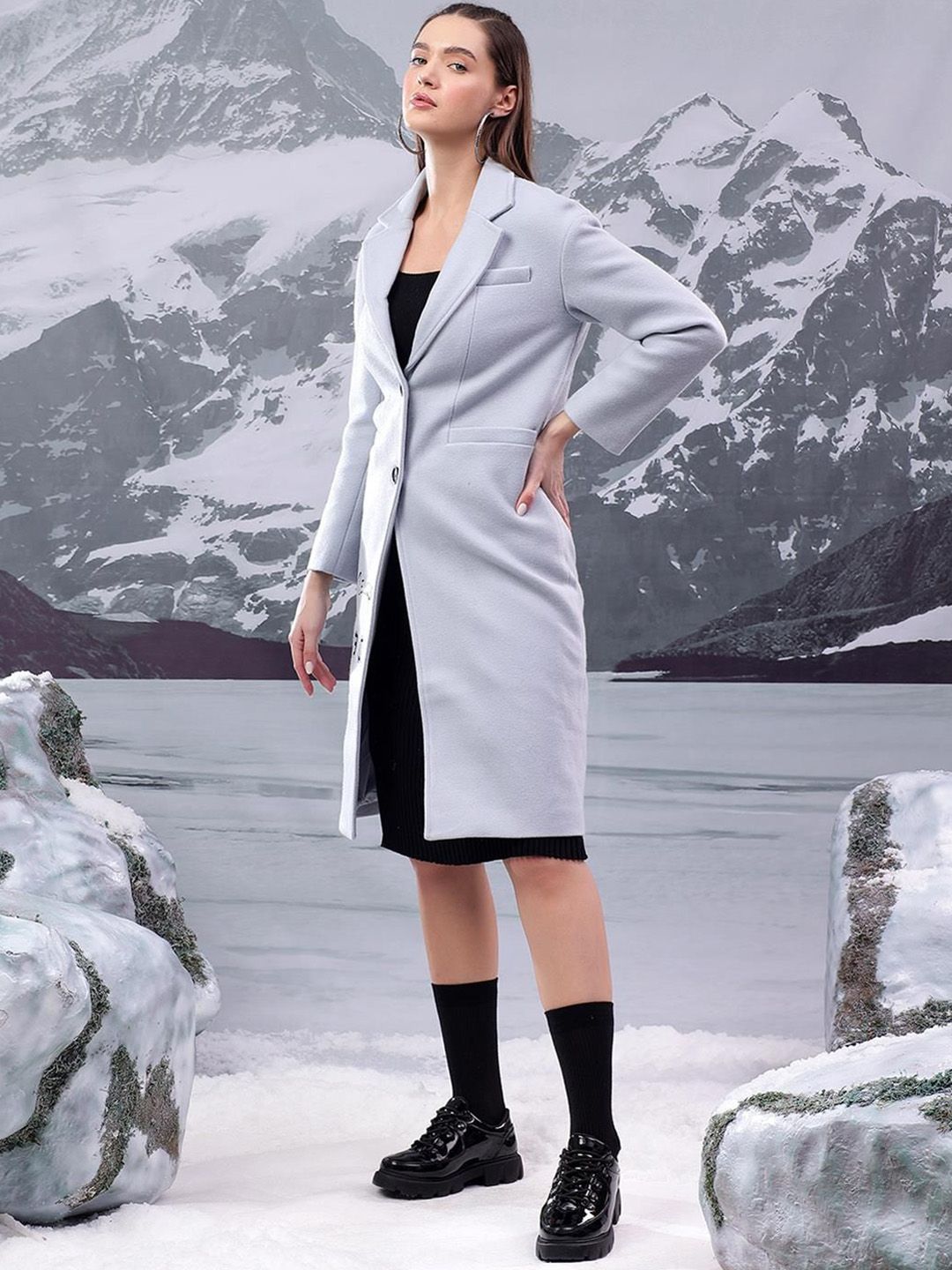 Kotty Women Single-Breasted Overcoat