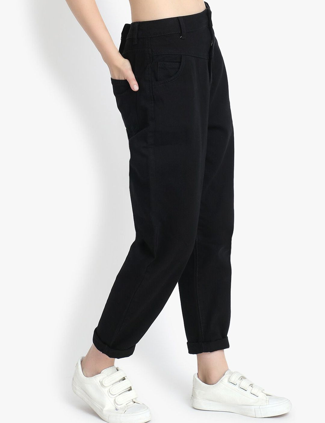 Kotty Women Black Jean Slim Fit High-Rise Stretchable Jeans