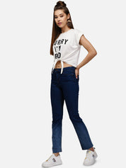 Kotty Women Blue Straight Fit Jeans