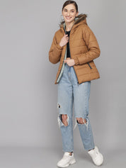 Kotty Women Brown Parka Jacket
