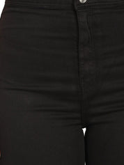 Kotty Women Black Skinny Fit High-Rise Clean Look Stretchable Jeans