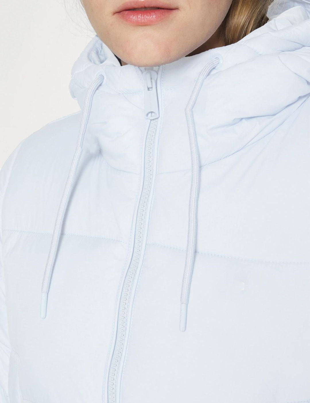 Kotty Hooded Nylon Crop Puffer Jacket