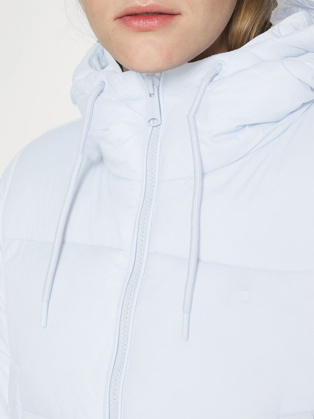 Kotty Hooded Nylon Crop Puffer Jacket