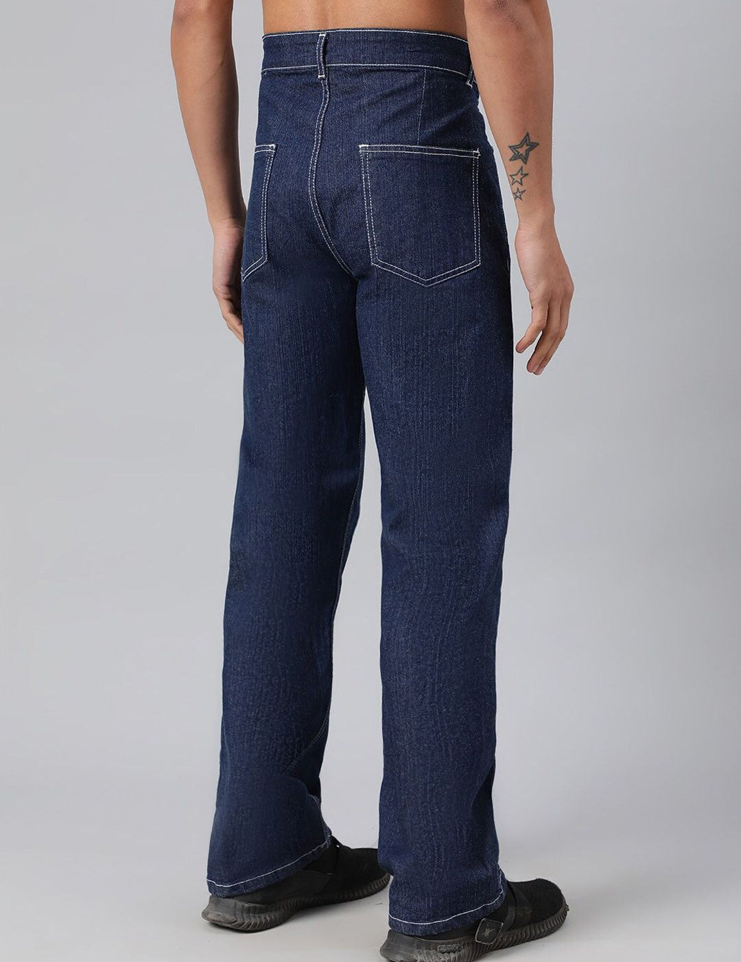 Kotty Men Jean Flared Low-Rise Stretchable Jeans