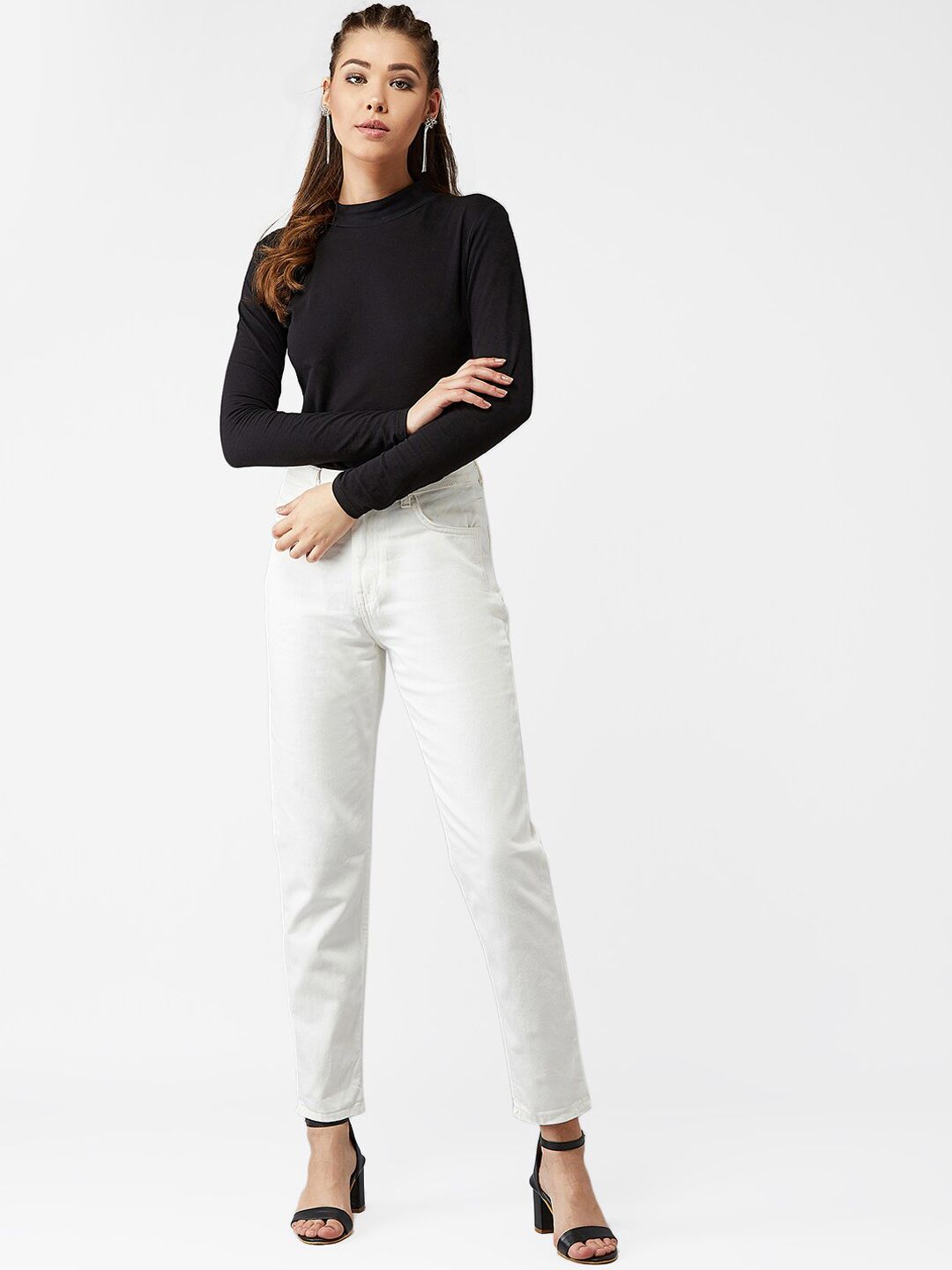 Kotty Women White Skinny Fit Jeans