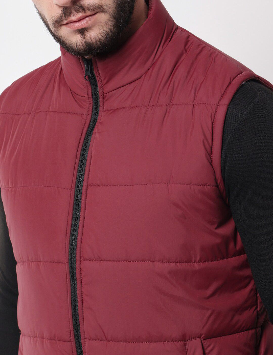 Kotty Men Maroon Outdoor Puffer Jacket