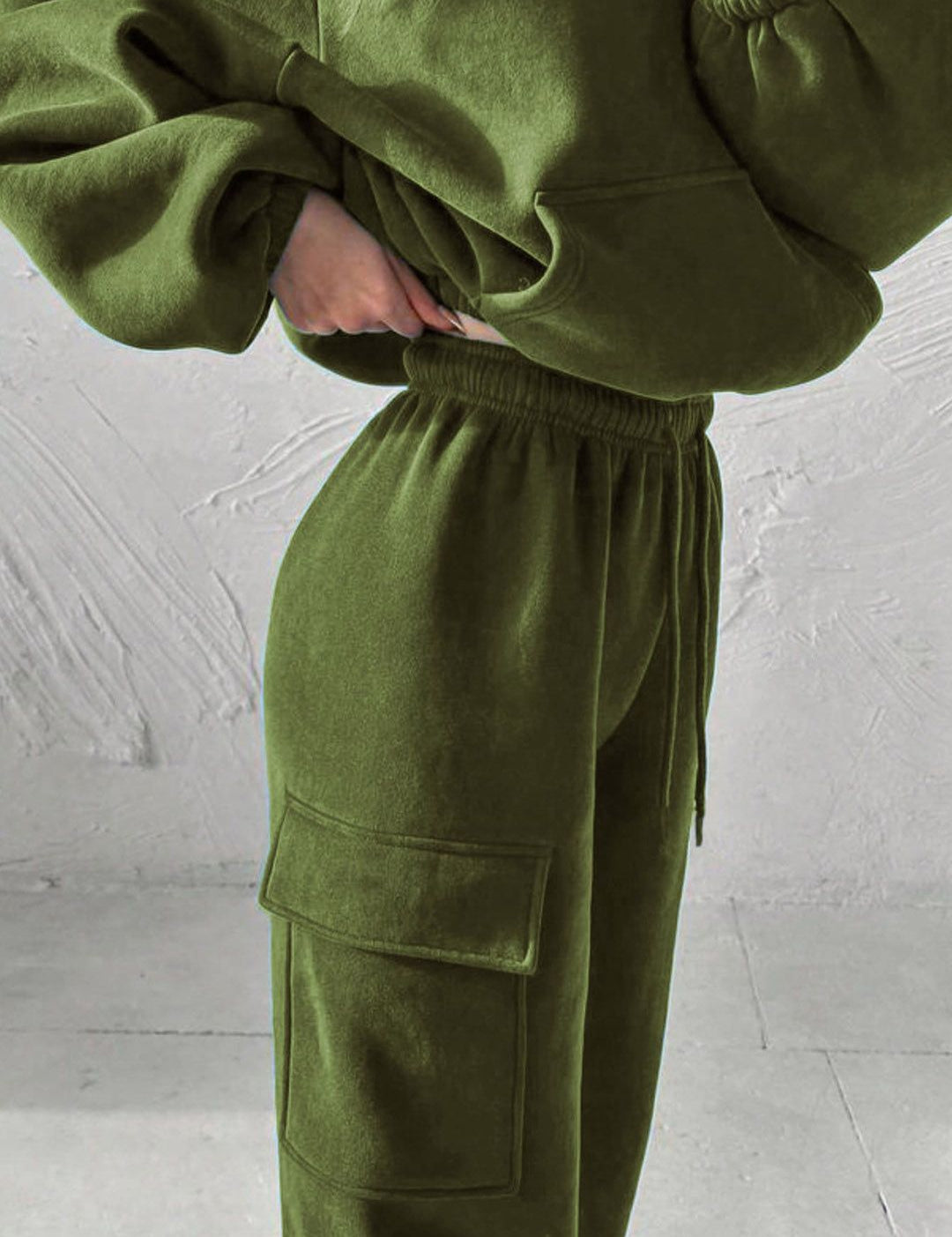 Kotty Hooded Mid Rise Sweatshirt With Joggers