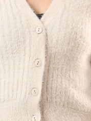 Kotty Women Cable Knit Crop Cardigan