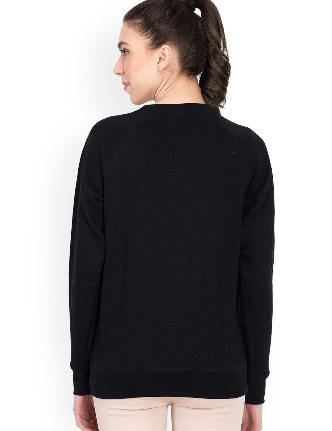 Kotty Women Black Printed Sweatshirt