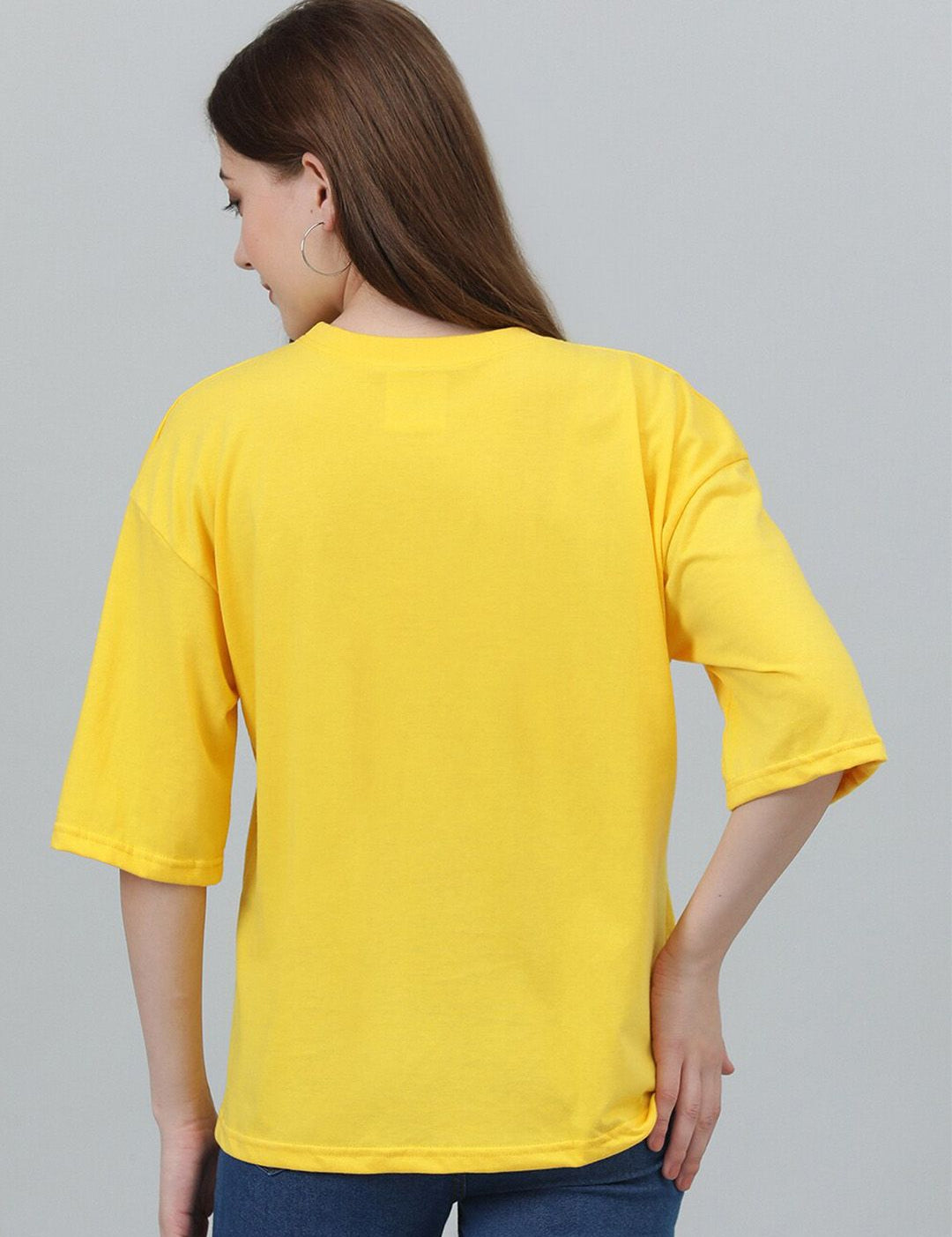 Kotty Typography Printed Oversized T-shirt