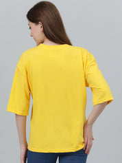 Kotty Typography Printed Oversized T-shirt