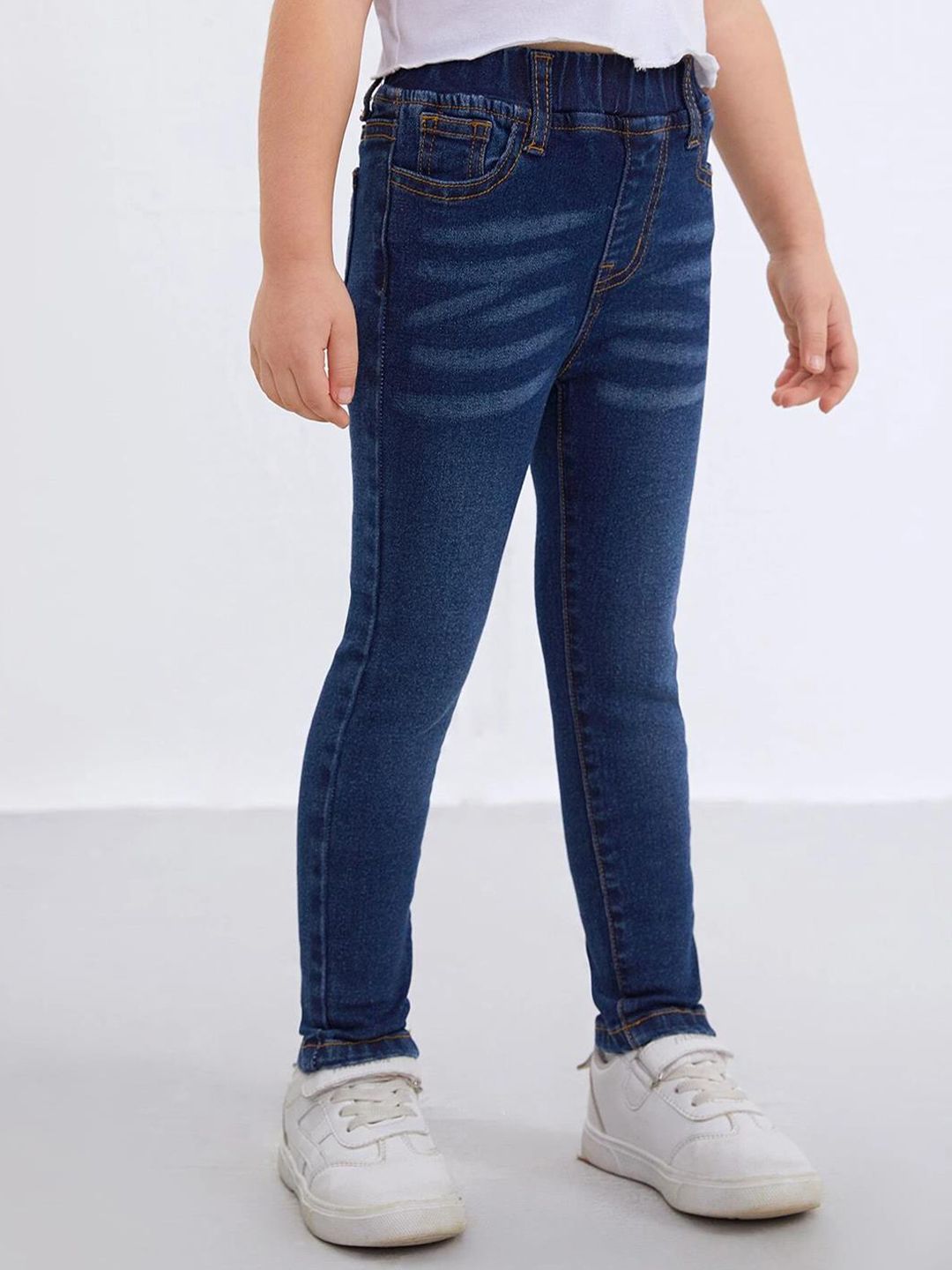 Kotty Girls Jean Skinny Fit Light Fade Cotton  Jeans