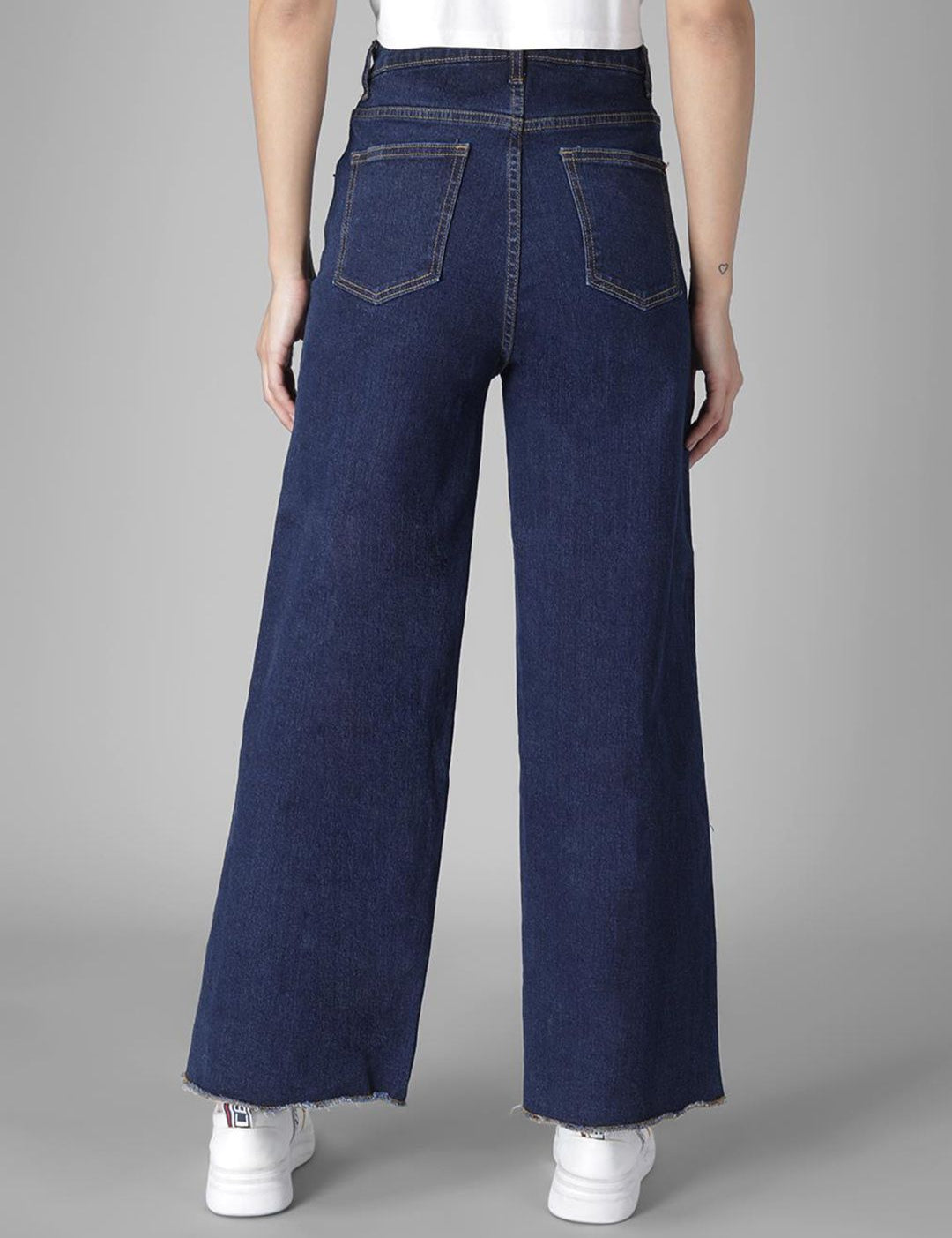 Kotty Pack Of 2 Women Flared Clean Look Stretchable Jeans