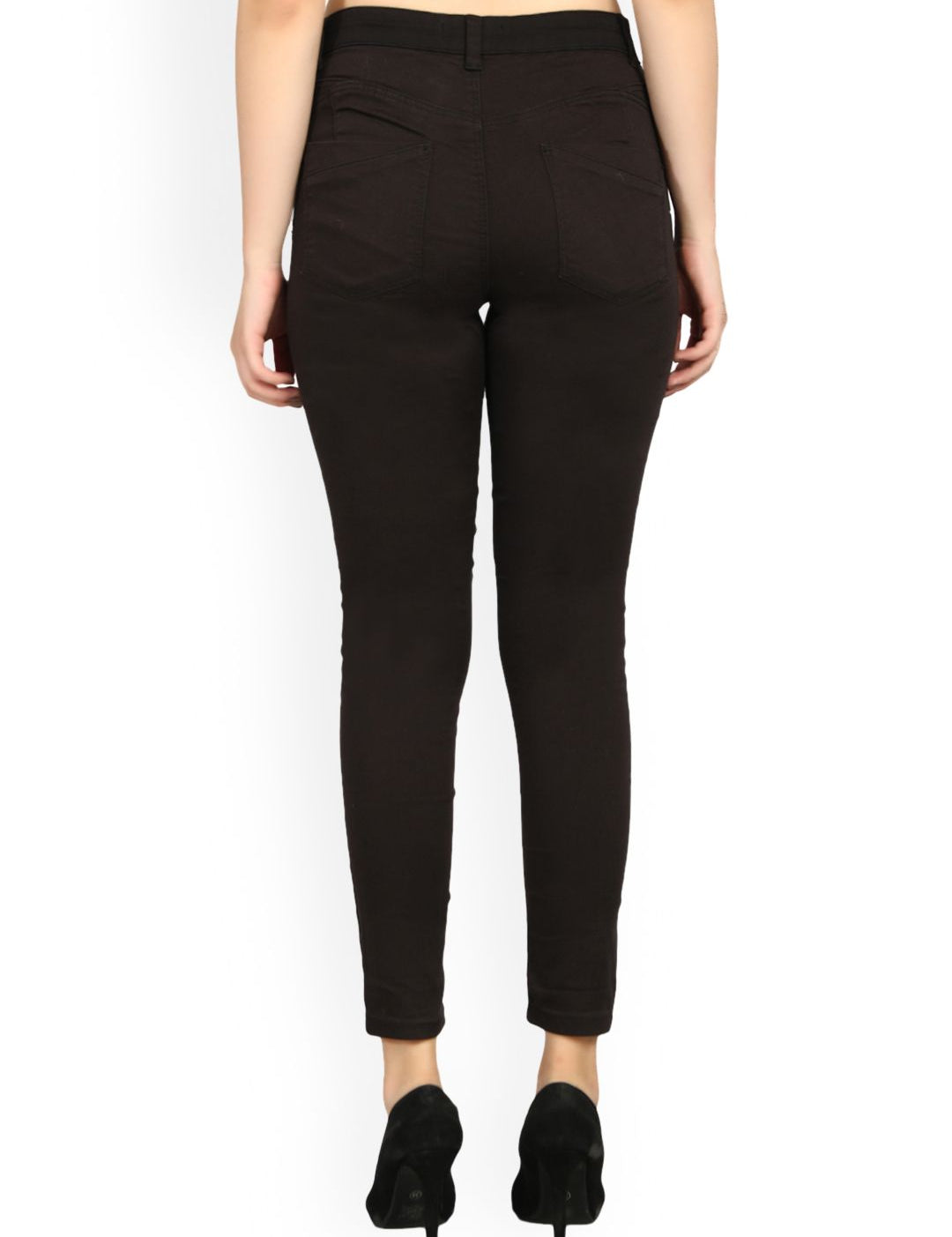 Kotty Women Black Skinny Fit High-Rise Clean Look Jeans