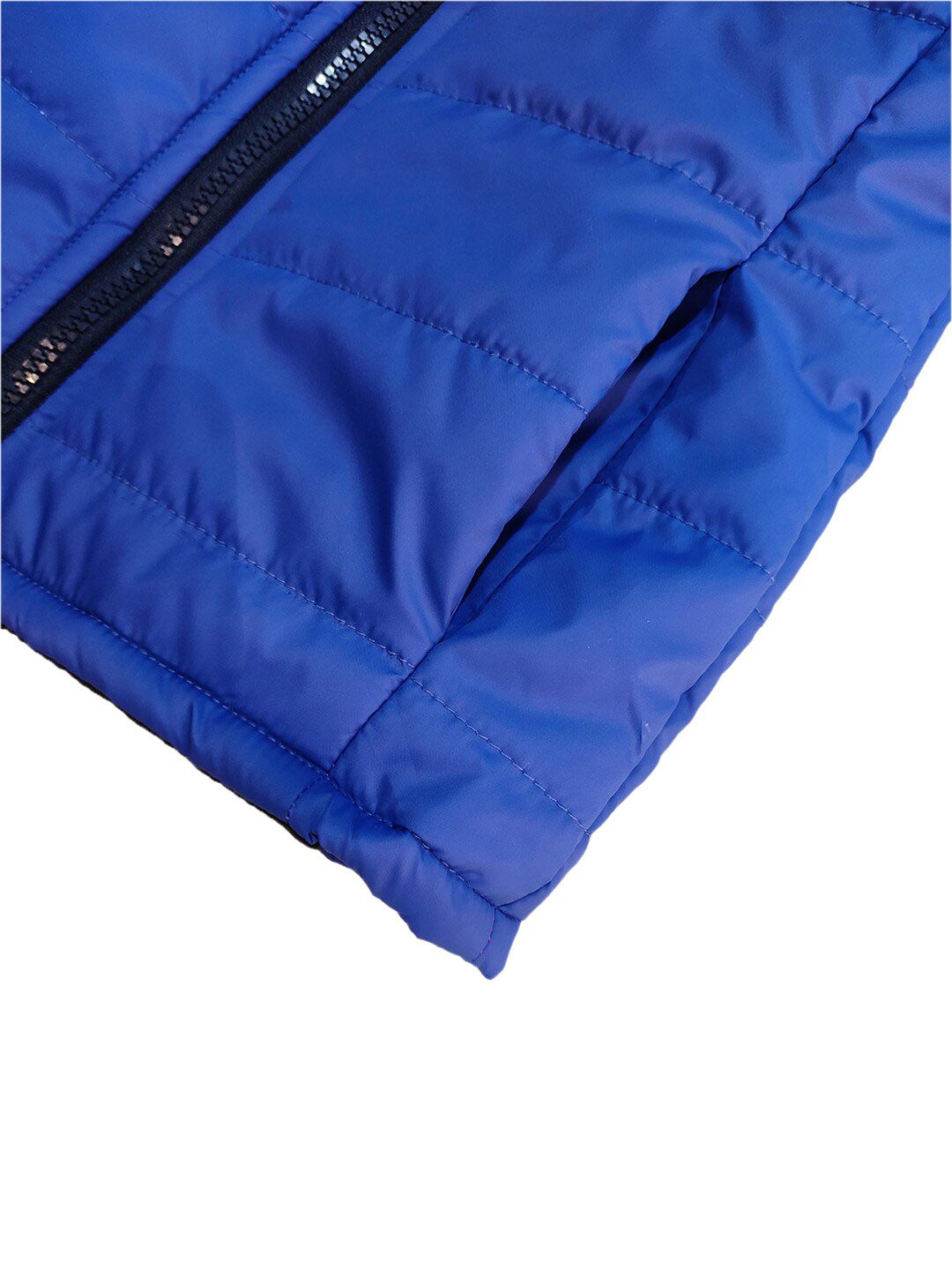 Kotty Boys Blue Red Colourblocked Puffer Jacket