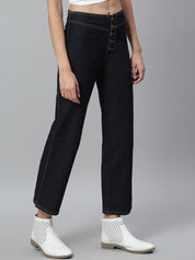 Kotty Women Blue Flared High-Rise Stretchable Jeans