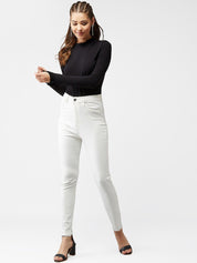 Kotty Women White Skinny Fit Jeans