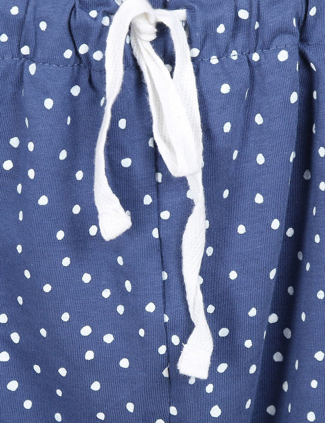 Kotty Women Blue Printed Lounge Shorts KTTSLEEPSHORTS226