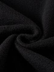 Kotty Round Neck Geometric Printed Fleece Sweatshirt