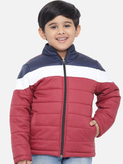 Kotty Boys Multicoloured Colourblocked Lightweight Puffer Jacket
