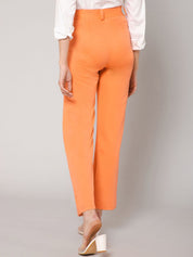 Kotty Women Relaxed Straight Leg High-Rise Trousers