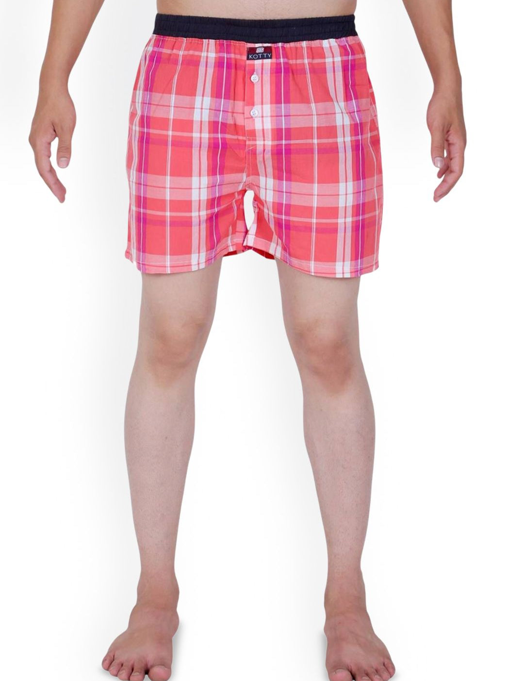Kotty Checked Mid-Rise Boxer KTTNEWBOXER19S