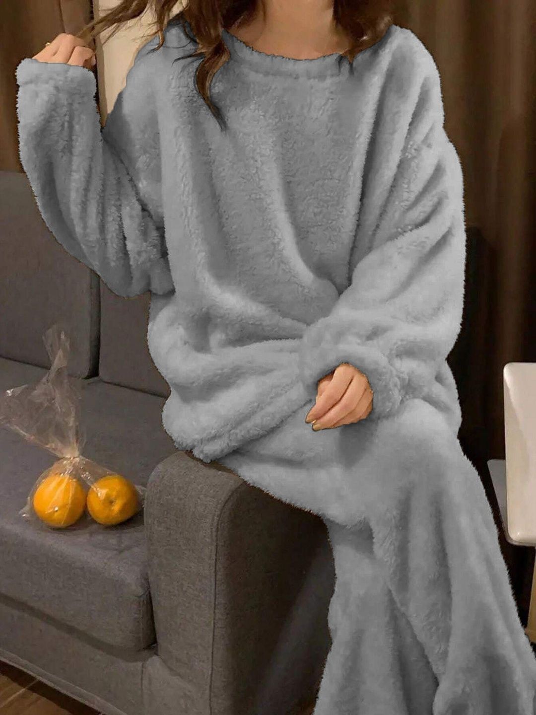 Kotty Women Round Neck Top With Pyjamas