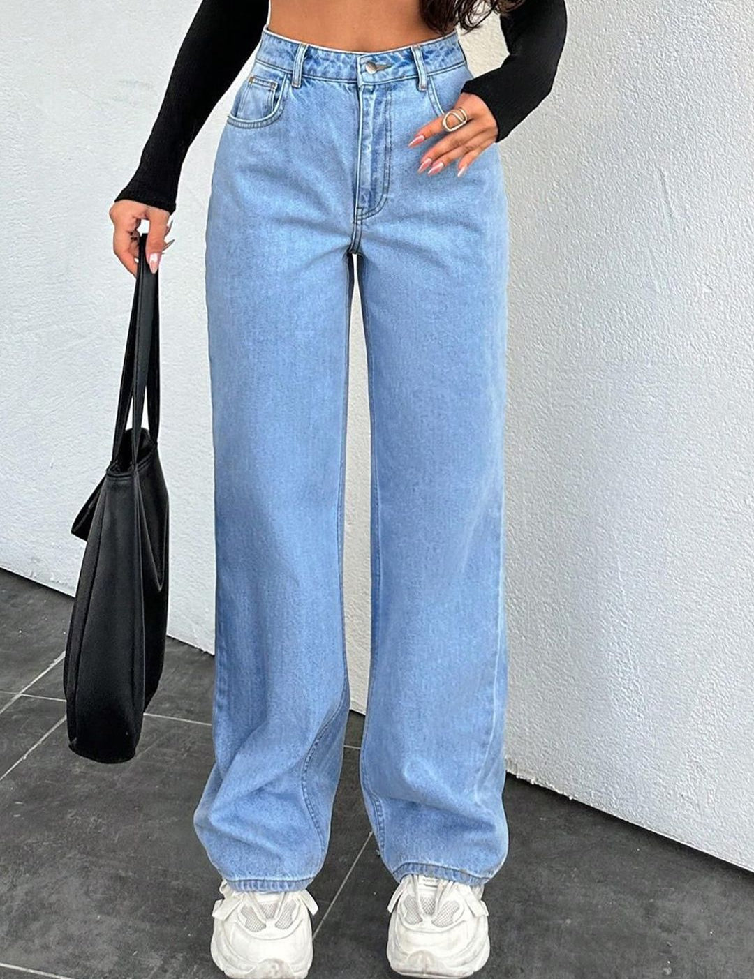 Kotty Women Straight Fit High-Rise Stretchable Jeans