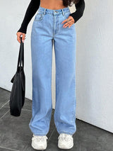 Kotty Women Straight Fit High-Rise Stretchable Jeans
