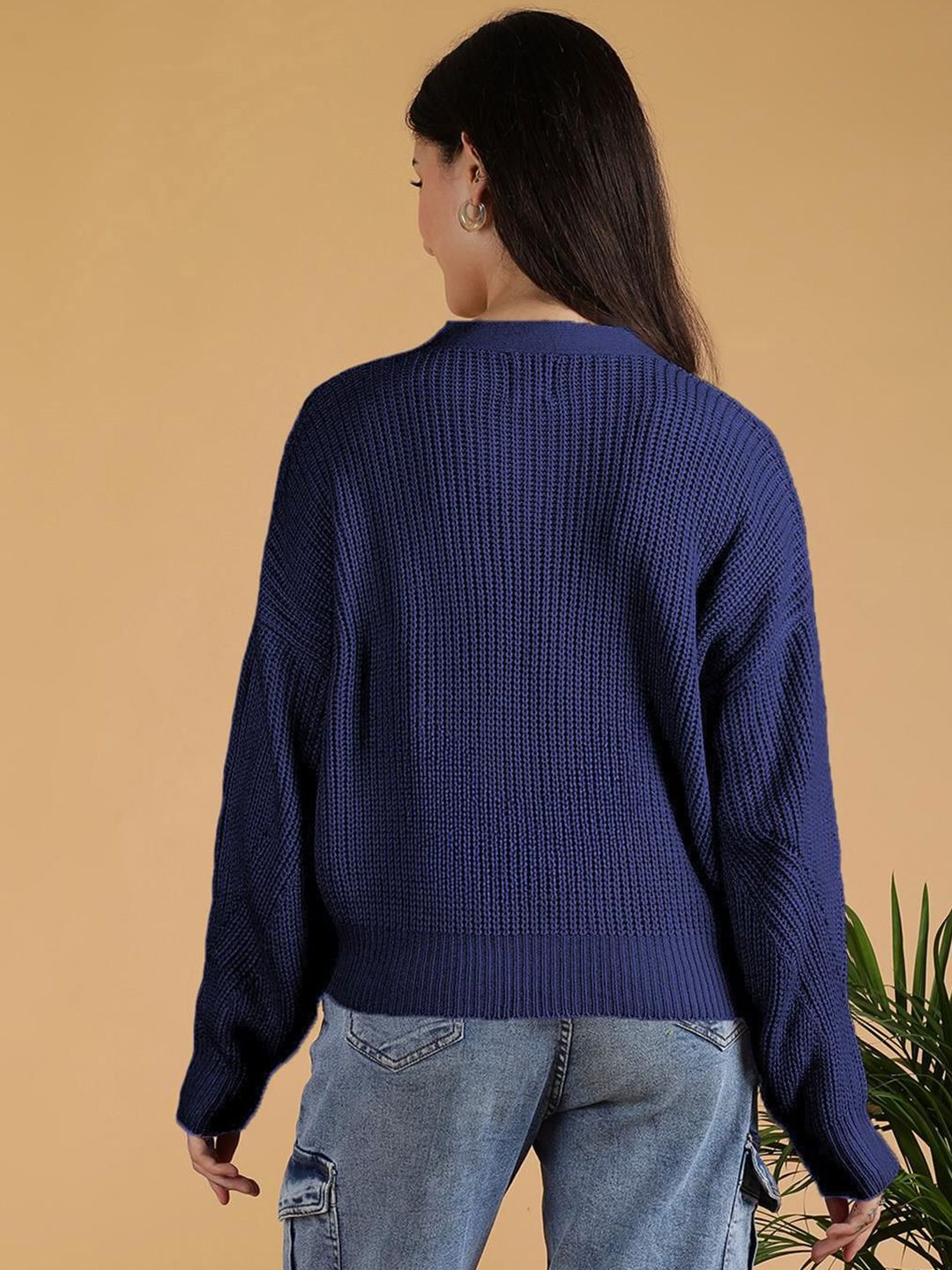 Kotty Women Long Sleeves Woolen Cardigan