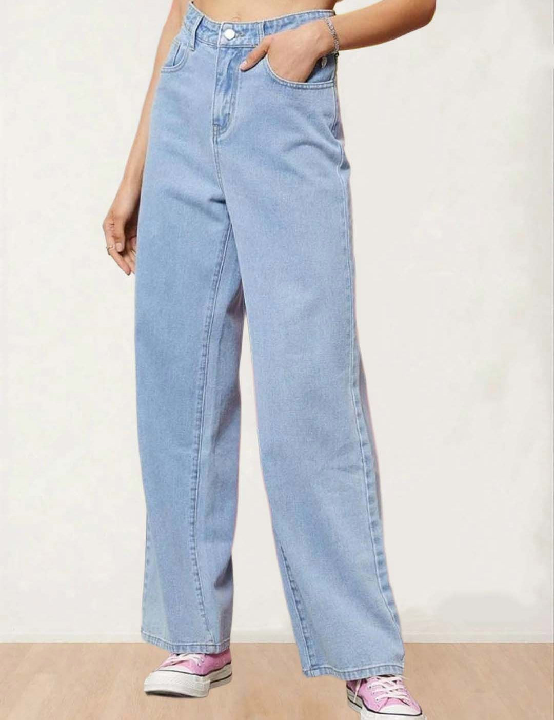 Kotty Women Straight Fit High-Rise Stretchable Jeans