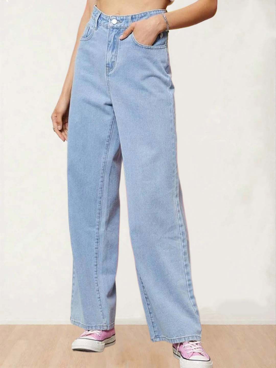 Kotty Women Straight Fit High-Rise Stretchable Jeans