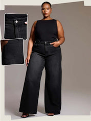 Kotty Women Daily Wear Wide Fit Denim Jeans
