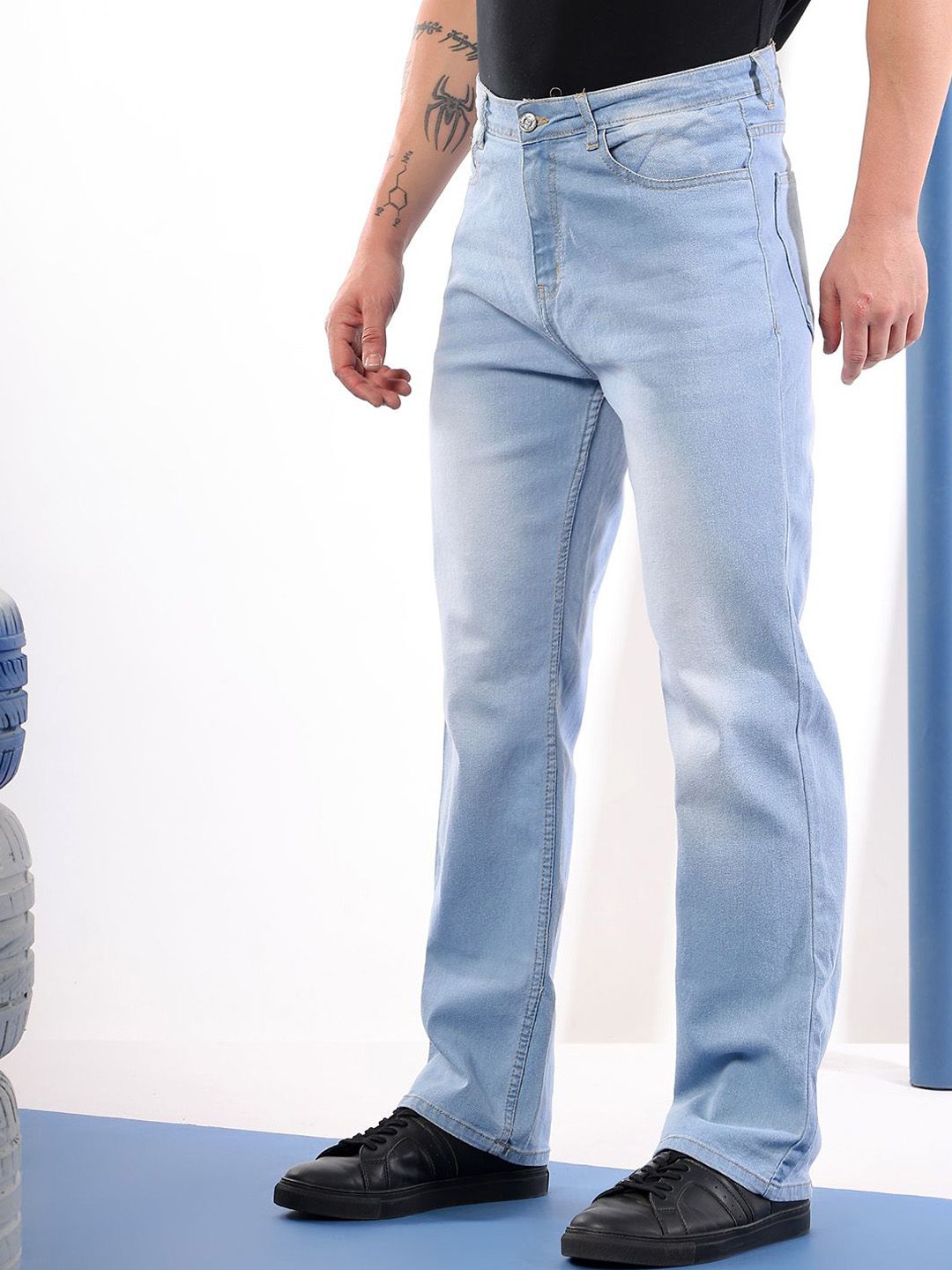 Kotty Men Comfort Fit Mid-Rise Stretchable Jeans